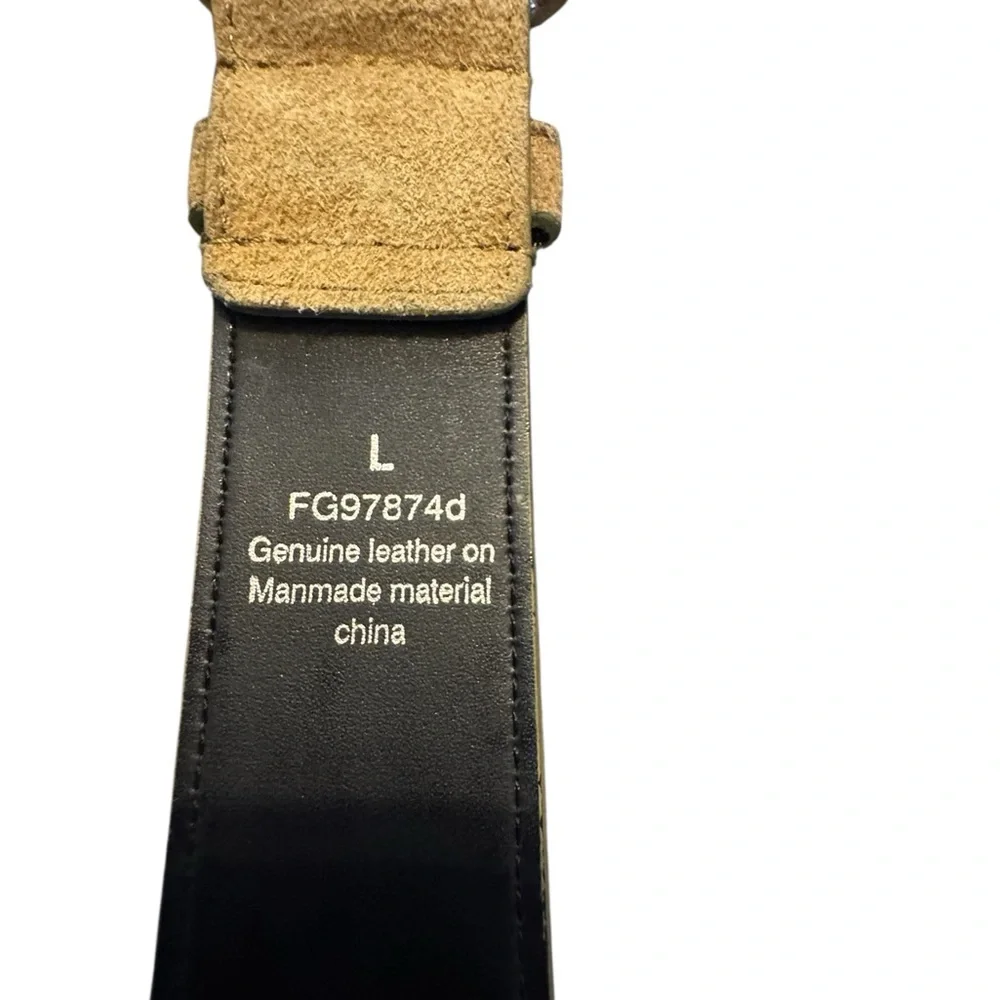 Set of 2 Leather Belts SZ LG‎ & MED